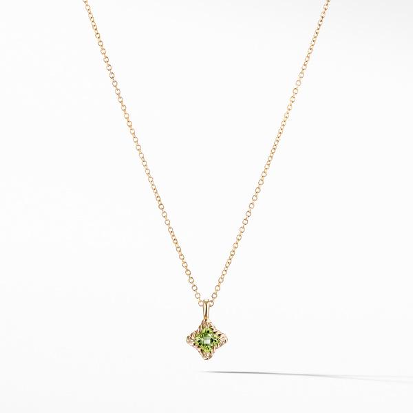Cable Collectibles® Kids Quad Charm Necklace with Peridot in 18K Gold
