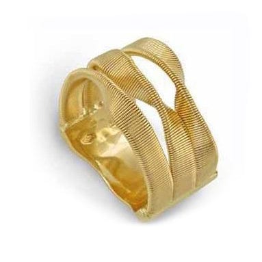 Marco Bicego Marrakech 18K Yellow Gold 3 Row Twist Ring