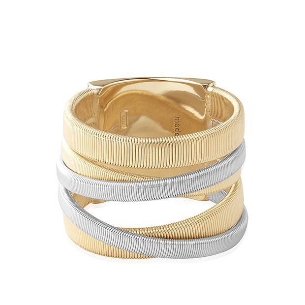 Masai 18K Yellow and White Gold Ring