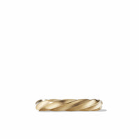 Cable Edge Band Ring in Recycled 18K Yellow Gold, Long's Jewelers