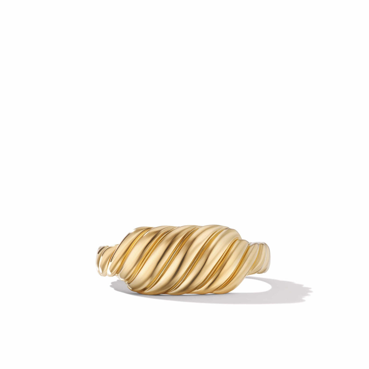 Sculpted Cable Contour Ring in 18K Yellow Gold