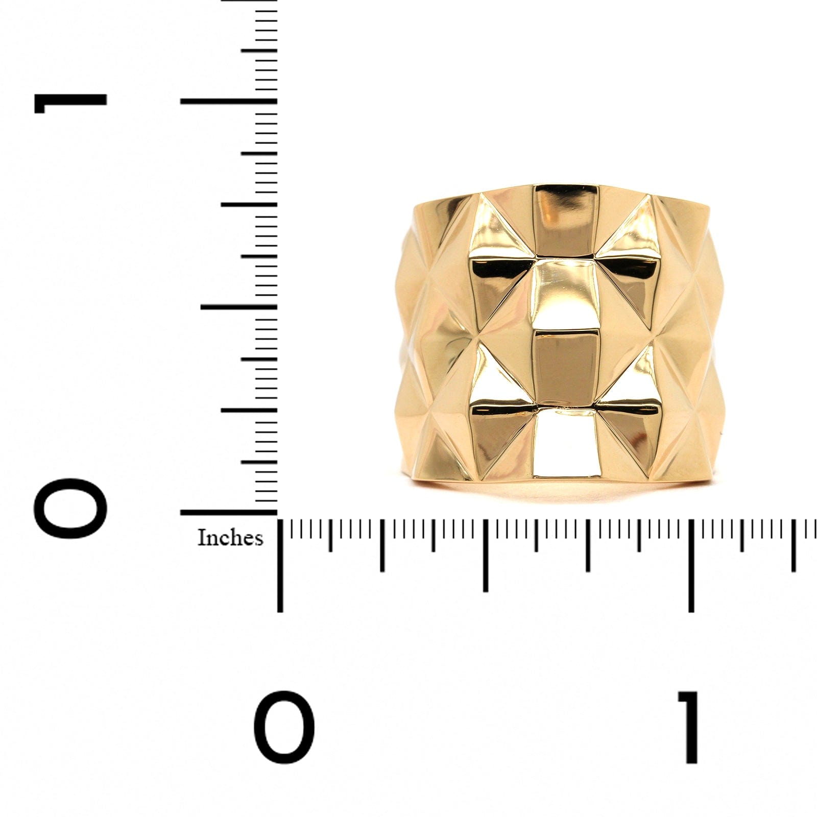 Python Gold Ring CADAR 18K Yellow Gold Wide Geometric Link Python Ring – Long's Jewelers