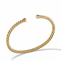 Cable Cuff Bracelet in 18K Yellow Gold, Long's Jewelers