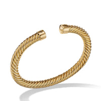 Cable Cuff Bracelet in 18K Yellow Gold, Long's Jewelers