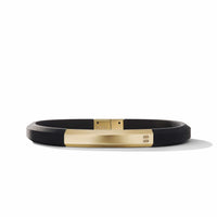 Streamline® ID Black Rubber Bracelet with 18K Yellow Gold