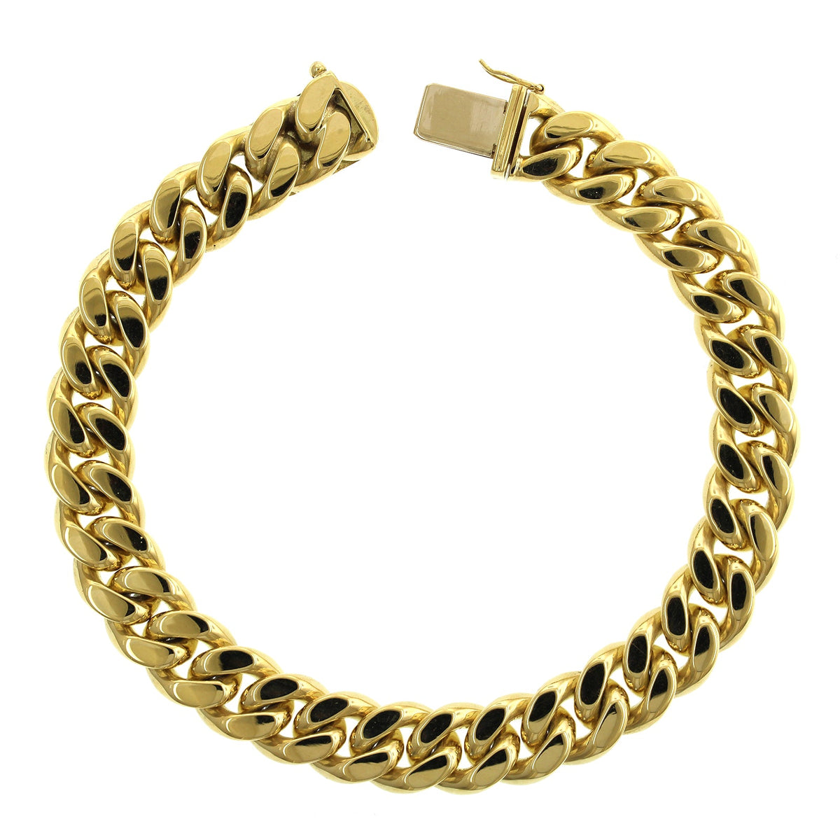 18K Yellow Gold Curb Chain Bracelet, 18k yellow gold, Long's Jewelers