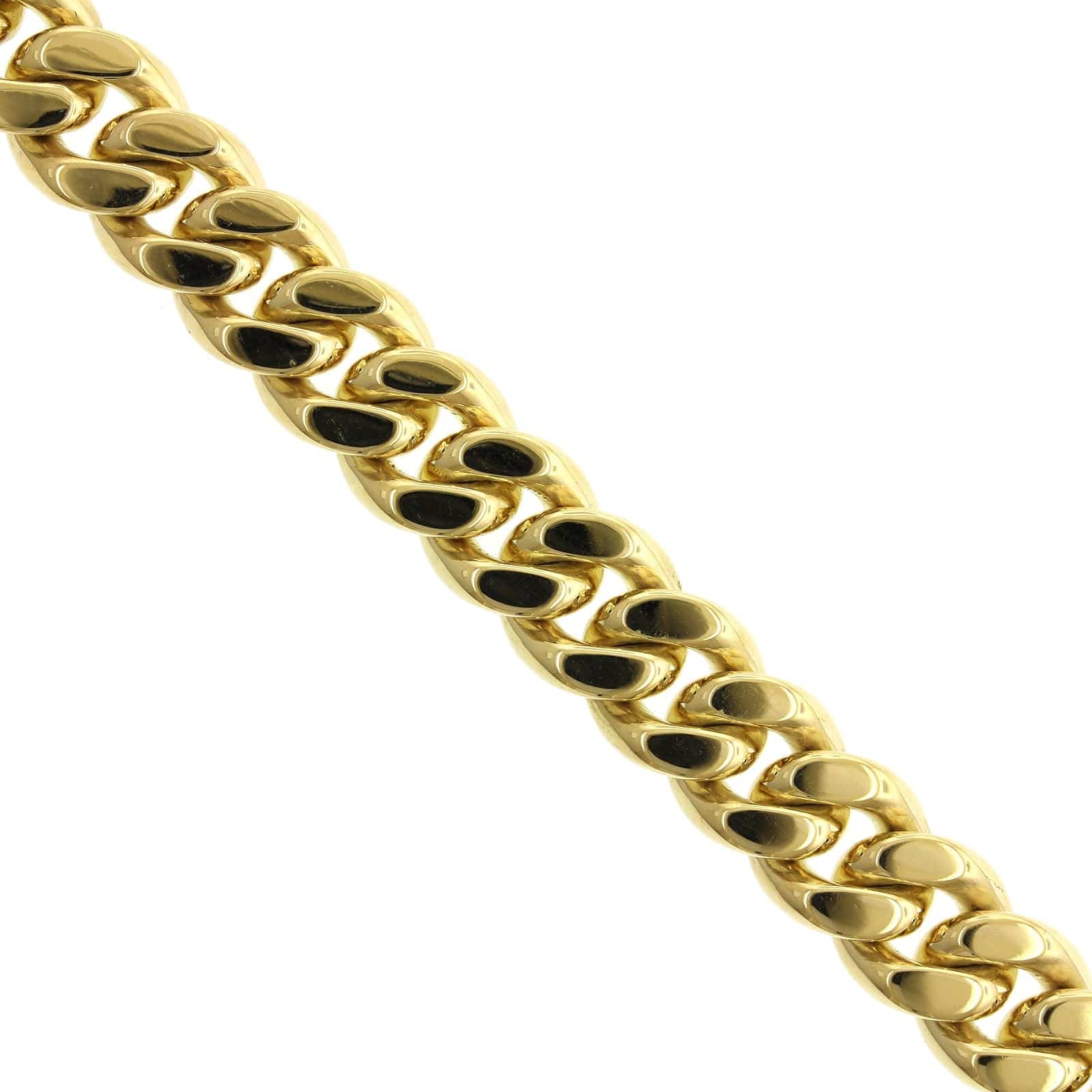 18K Yellow Gold Curb Chain Bracelet, 18k yellow gold, Long's Jewelers