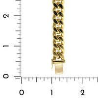 18K Yellow Gold Curb Chain Bracelet, 18k yellow gold, Long's Jewelers