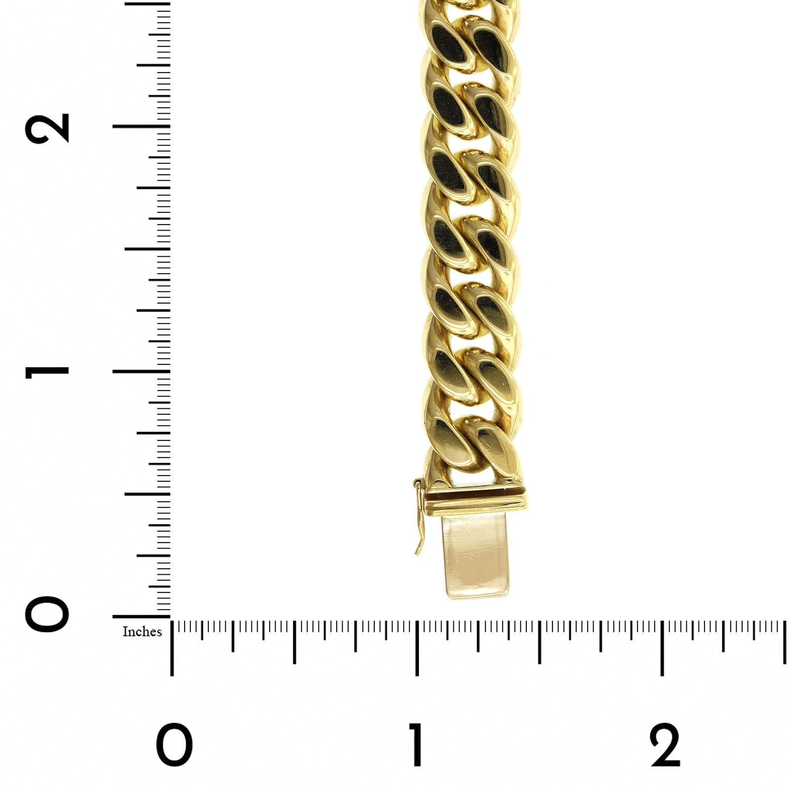 18K Yellow Gold Curb Chain Bracelet, 18k yellow gold, Long's Jewelers