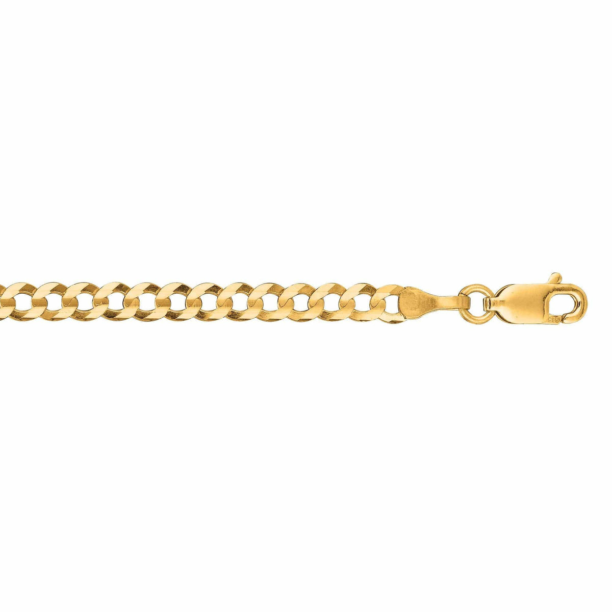 14K Yellow Gold Curb Chain