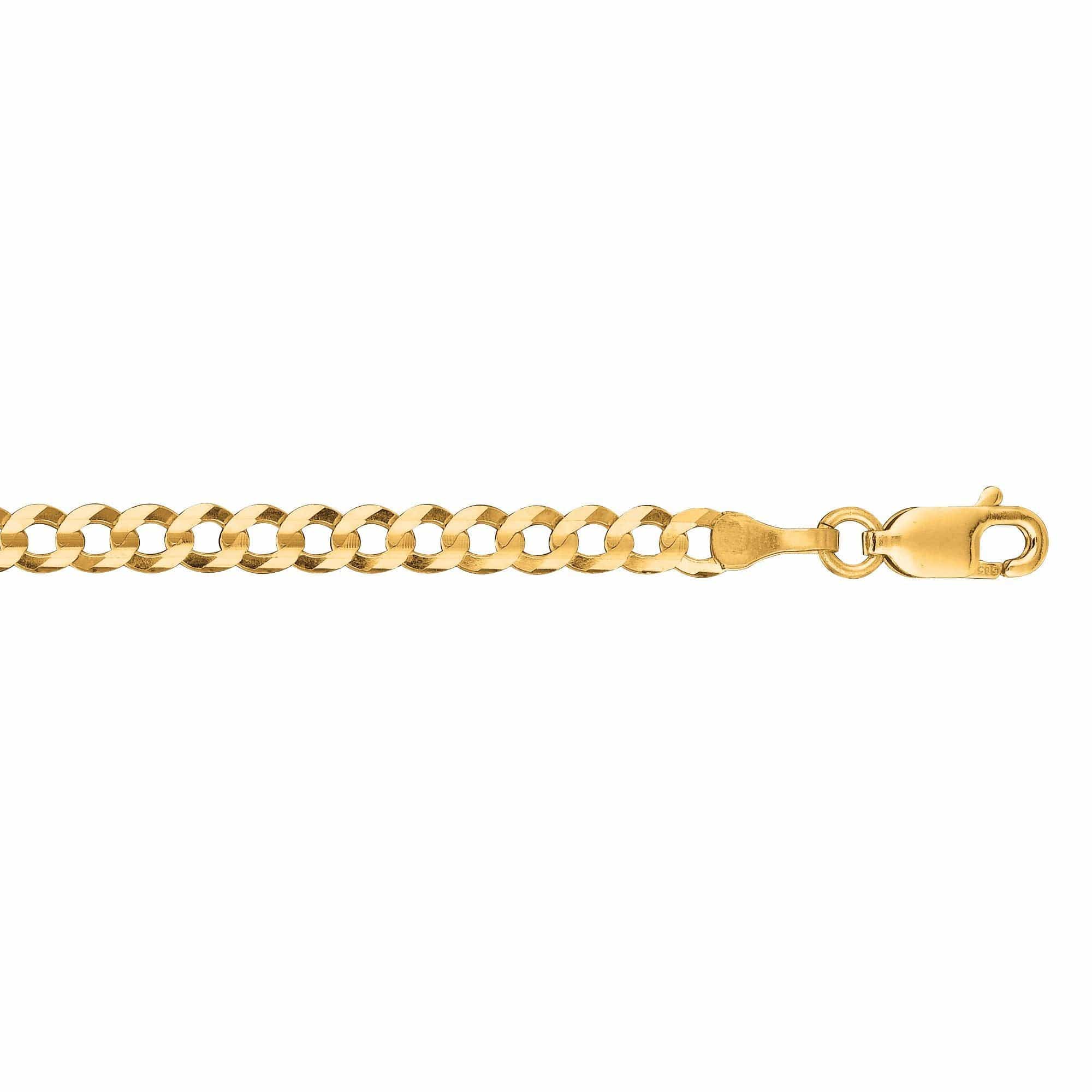 14K Yellow Gold Curb Chain
