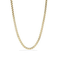 Box Chain Necklace in 18K Yellow Gold, 7.5mm