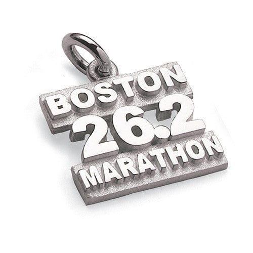 Sterling Silver Boston Marathon 26.2 Charm
