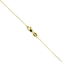 14K Yellow Gold Round Garnet Diamond Halo Necklace