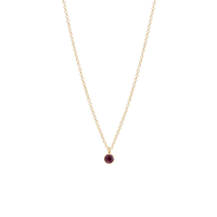 14K Yellow Gold Bezel Set Garnet Pendant, 14k yellow gold, Long's Jewelers