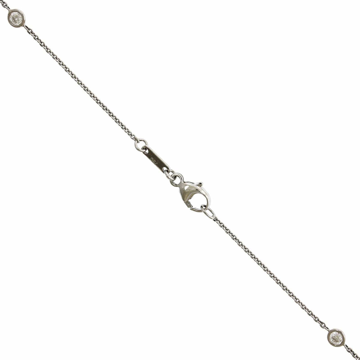 18K Two-Tone Pear Shape Tsavorite Diamond Necklace, 18k white and yellow gold Long's Jewelry