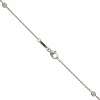18K Two-Tone Pear Shape Tsavorite Diamond Necklace, 18k white and yellow gold Long's Jewelry