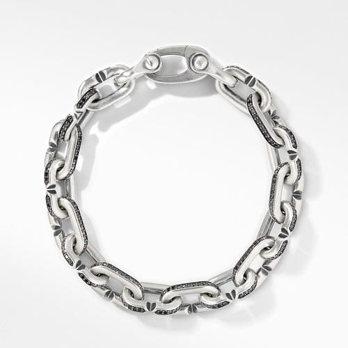 Streamline® Chain Link Bracelet with Black Diamonds