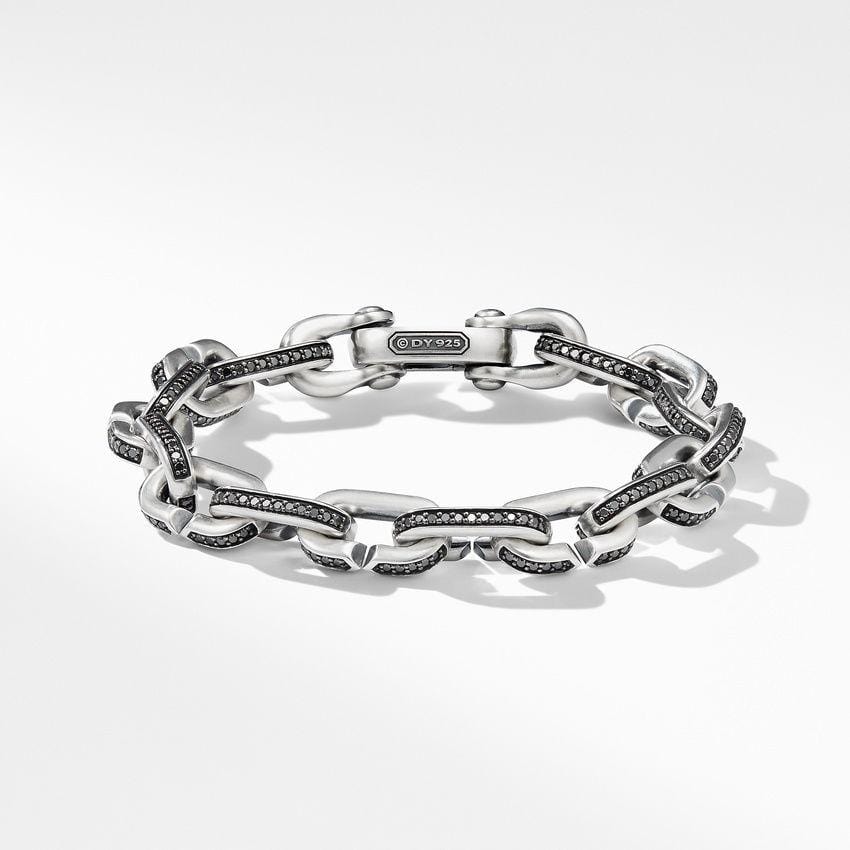 Streamline® Chain Link Bracelet with Black Diamonds