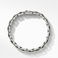 Deco Chain Link Bracelet with Pavé Black Diamonds