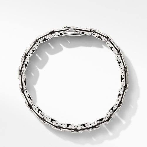 Deco Chain Link Bracelet with Pavé Black Diamonds