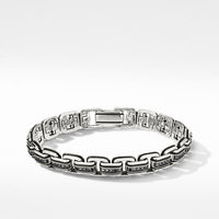 Deco Chain Link Bracelet with Pavé Black Diamonds
