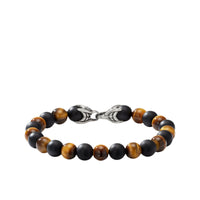 Spiritual Beads Bracelet with Tiger's Eye and Black Onyx