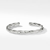 Narrow Twisted Cable Cuff Bracelet