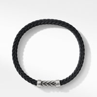 Chevron Black Rubber Bracelet