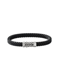 Chevron Black Rubber Bracelet