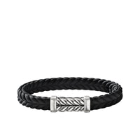 Chevron Black Rubber Link Bracelet
