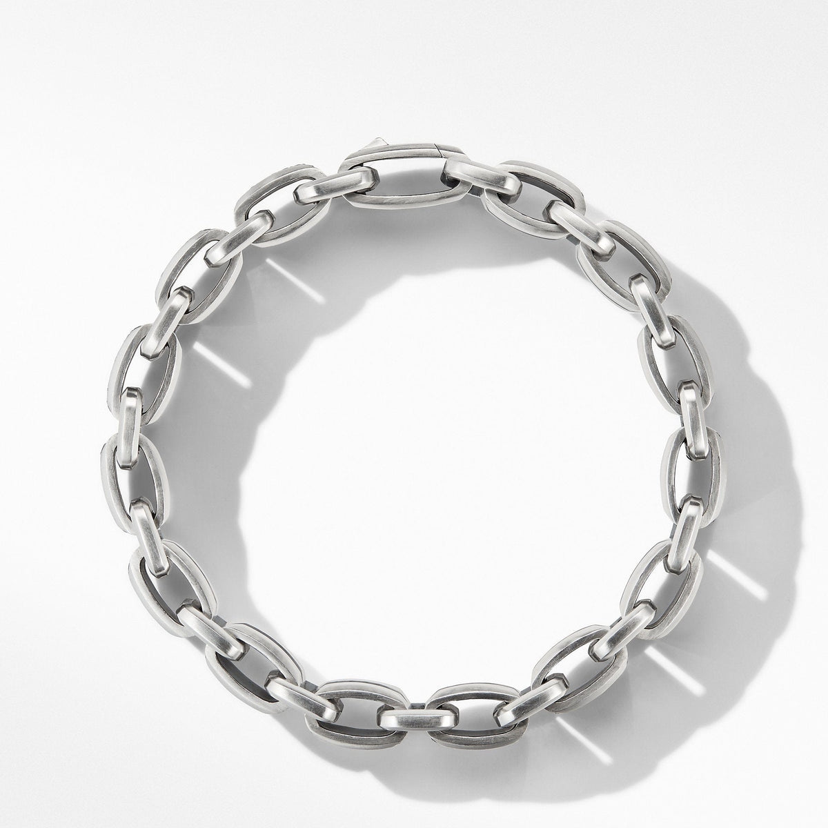 Beveled Link Bracelet with Pavé Black Diamonds