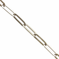 Sterling Silver Flat Paperclip Bracelet