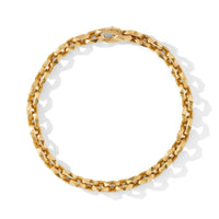 Torqued Faceted Chain Link Bracelet in 18K Yellow Gold, Yellow Gold, Long's Jewelers