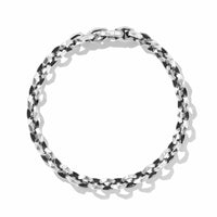Torqued Faceted Chain Link Bracelet, Sterling Silver, Long's Jewelers