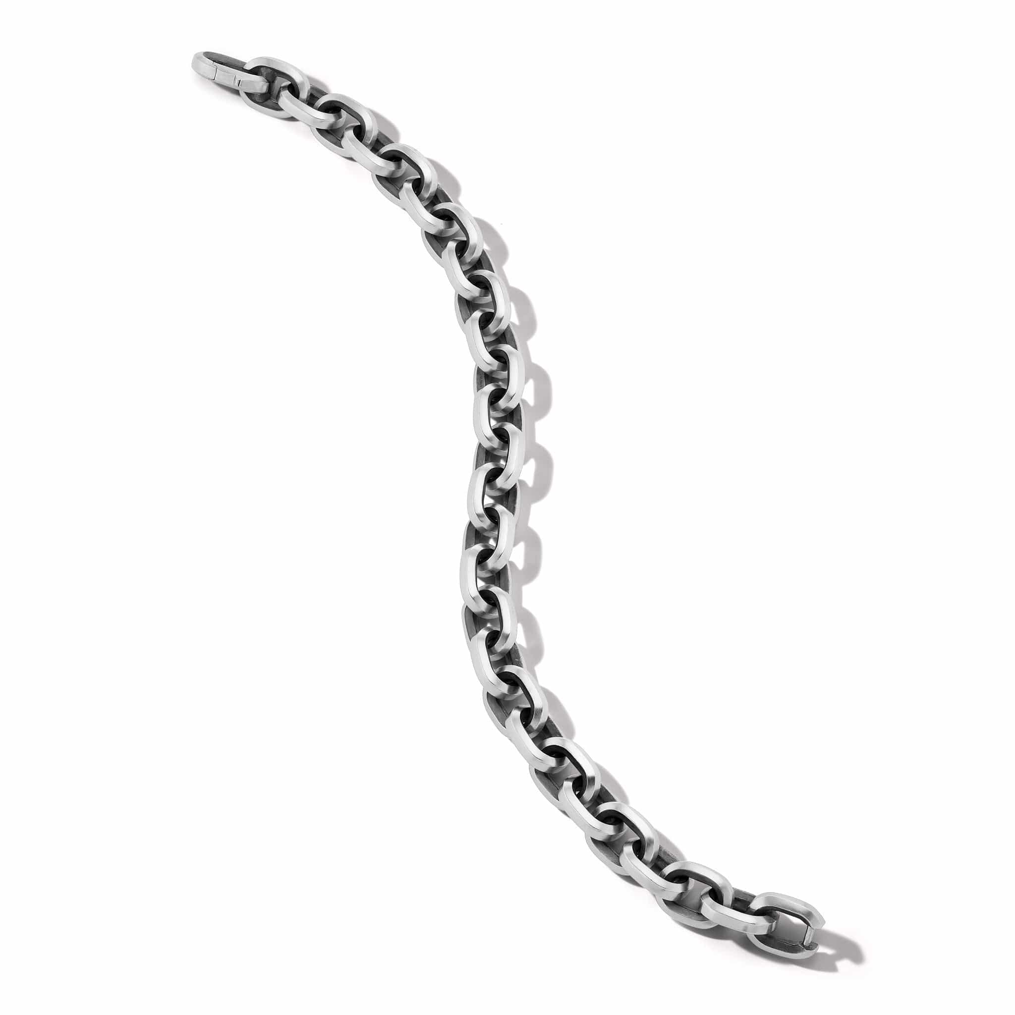Deco Chain Link Bracelet, Sterling Silver, Long's Jewelers