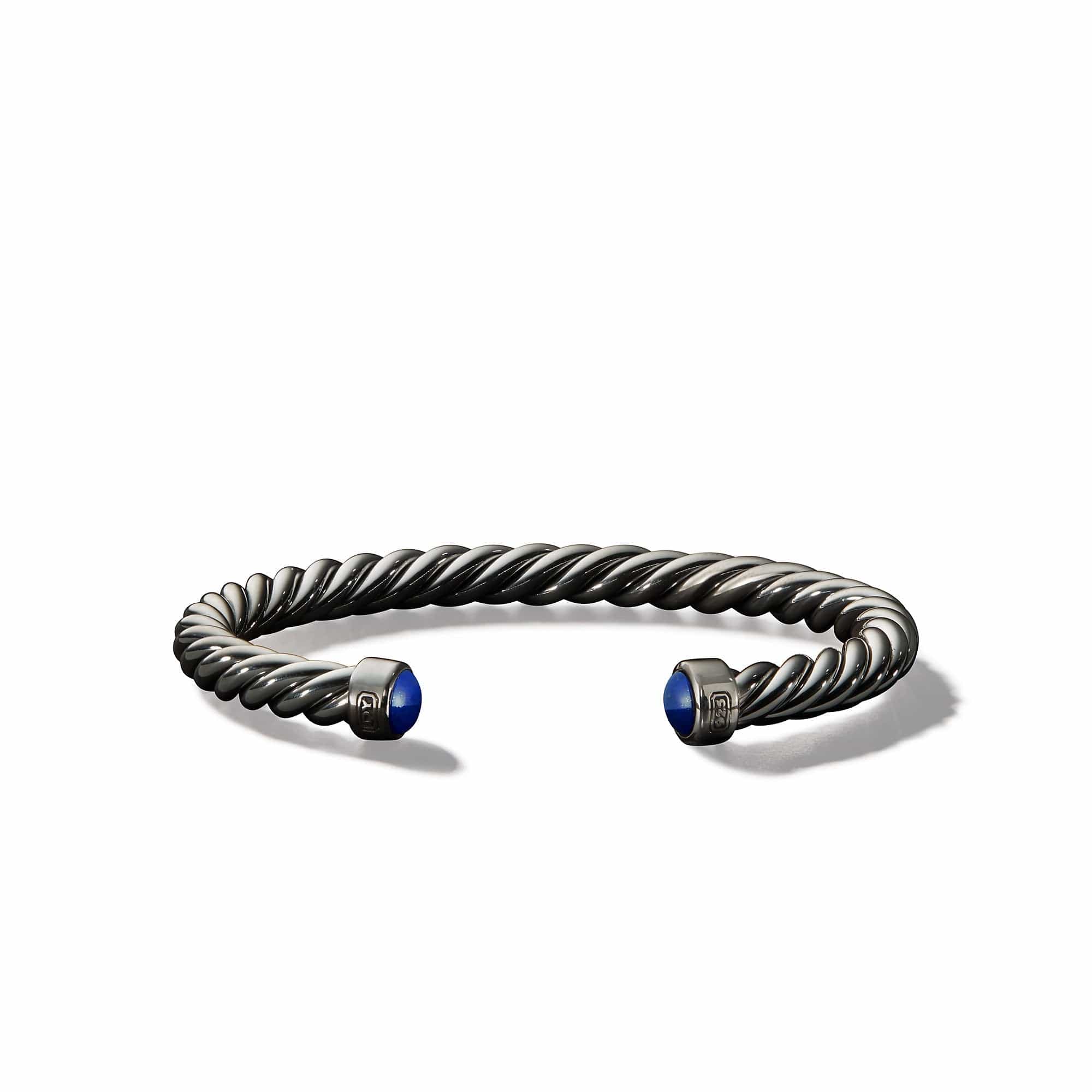 Cable Classic Cuff Bracelet with Lapis Lazuli, Long's Jewelers