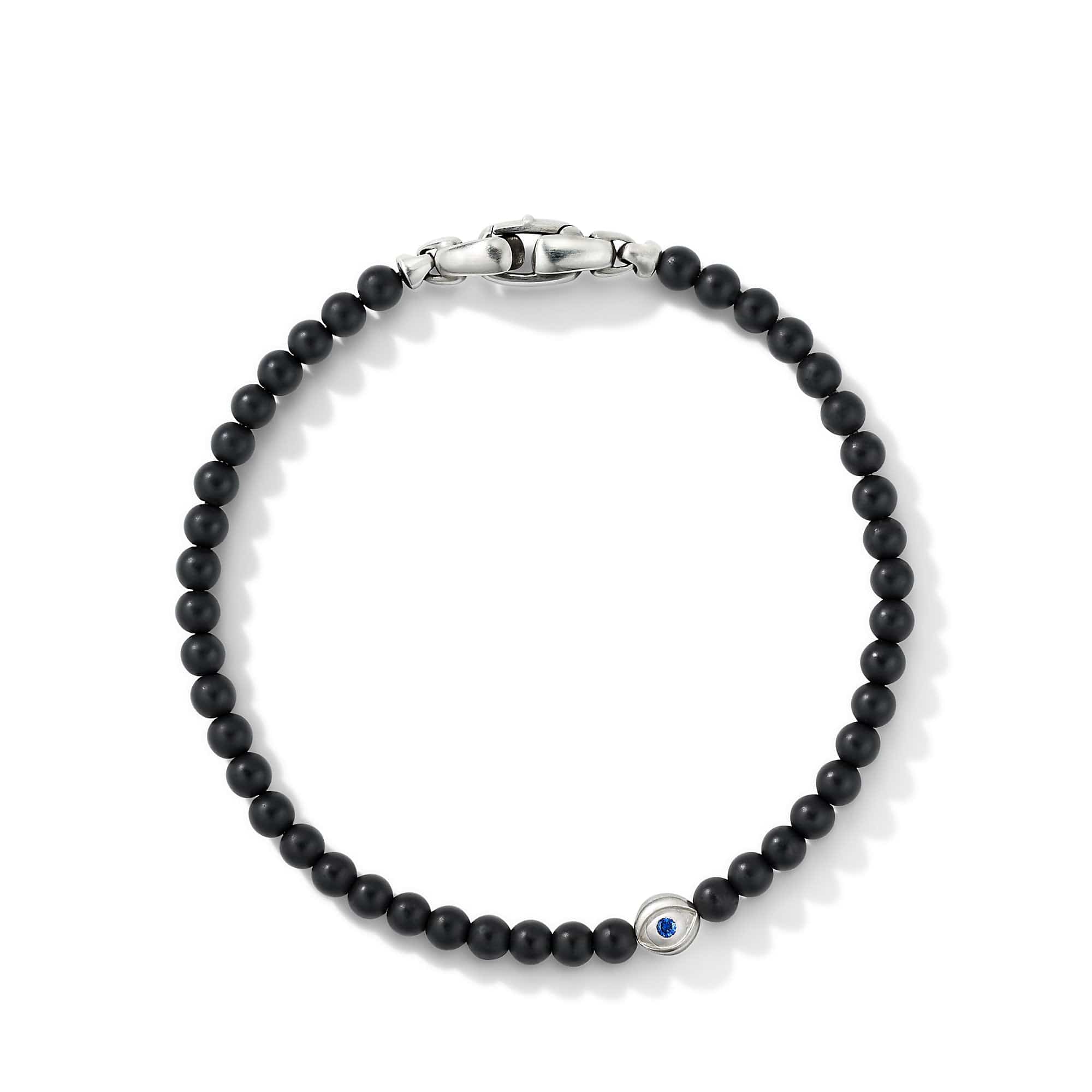 Spiritual Beads Evil Eye Bracelet with Black Onyx and Sapphires, Long's Jewelers