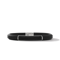 Streamline® ID Black Rubber Bracelet with Black Onyx