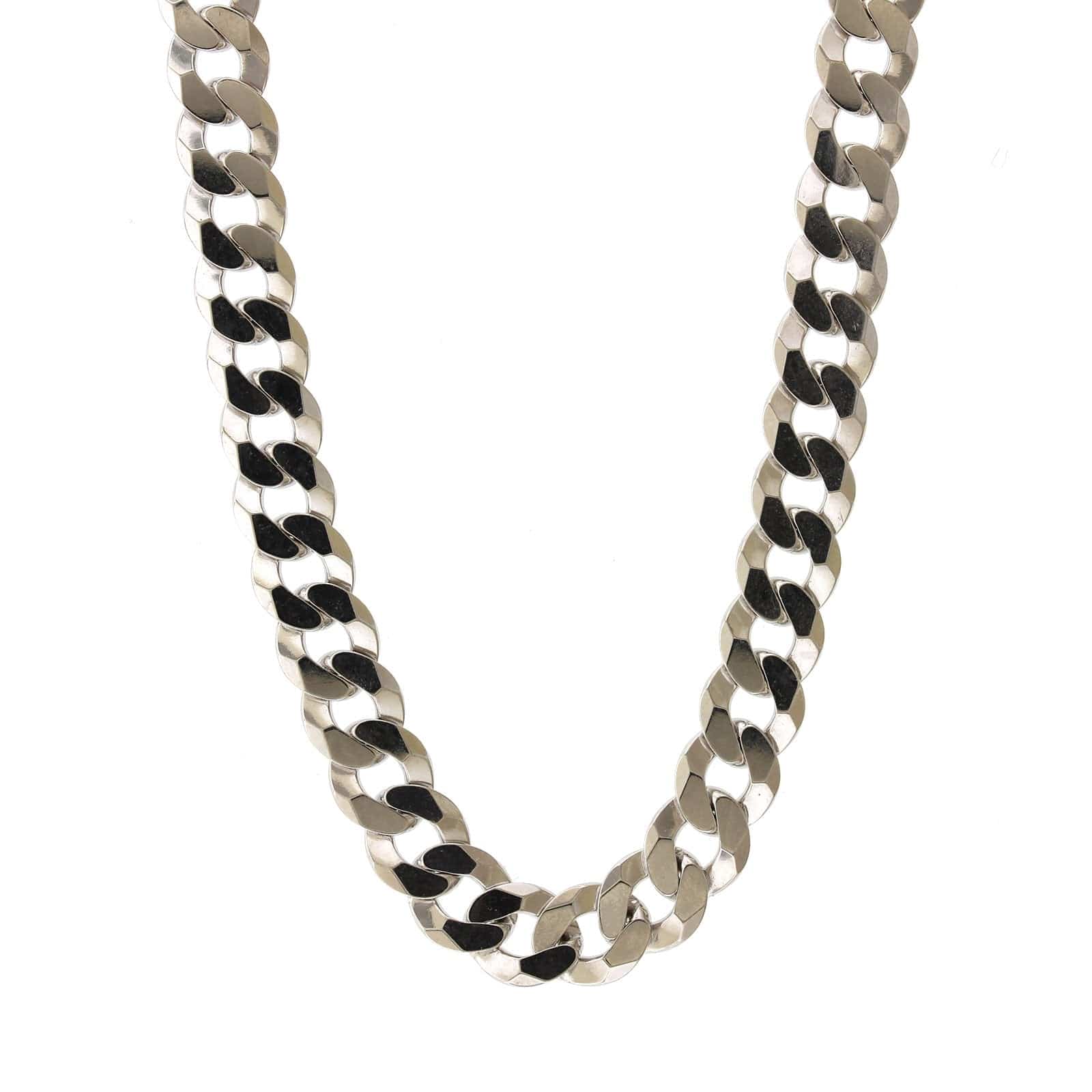 Sterling Silver Curb Chain Necklace