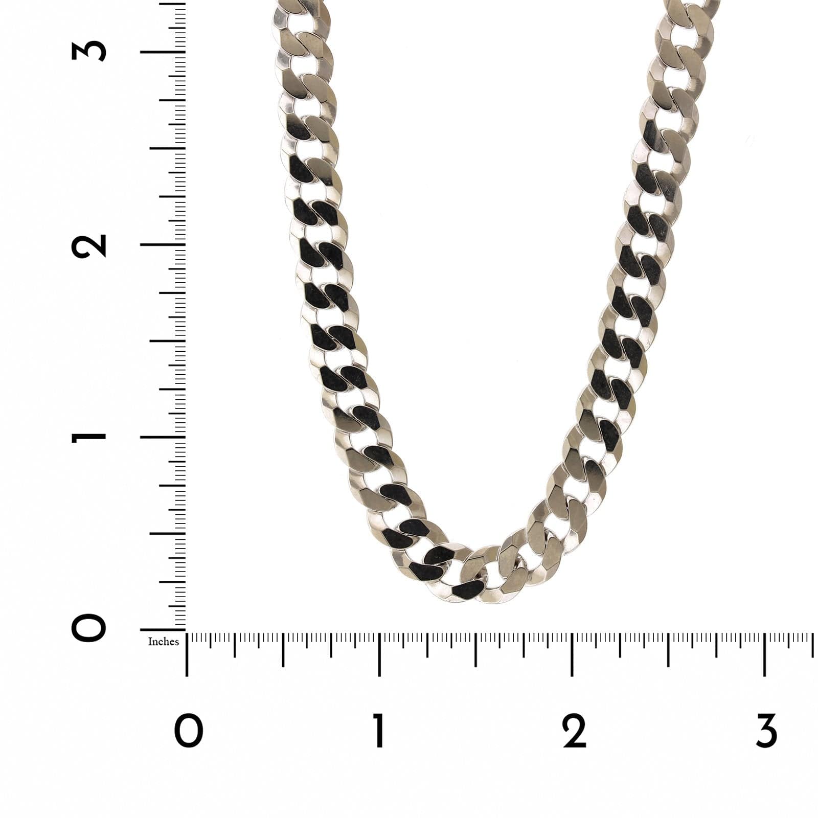Sterling Silver Curb Chain Necklace