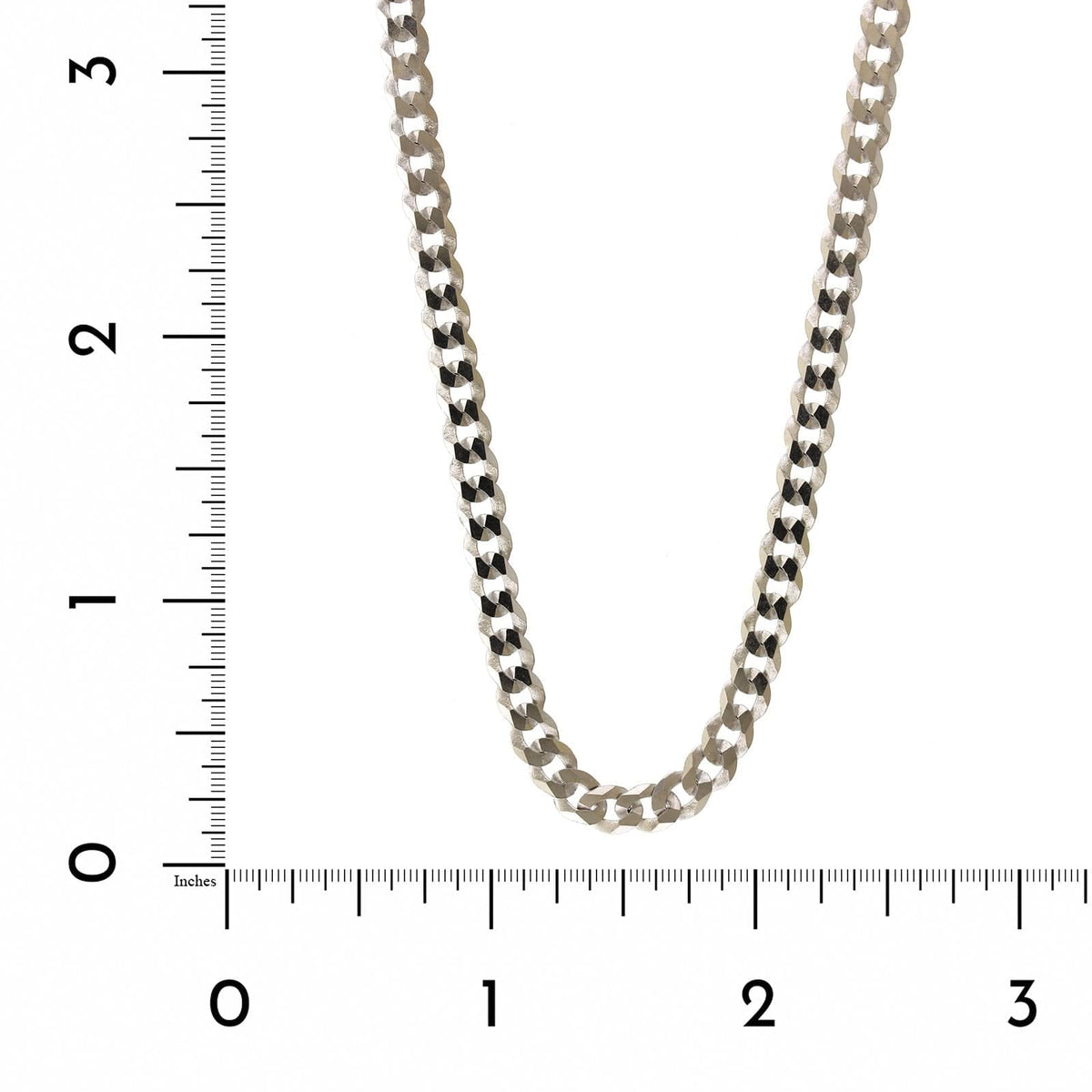 Personalized Flat Curb Chain Necklace - 7 mm - Silver - SETT&Co