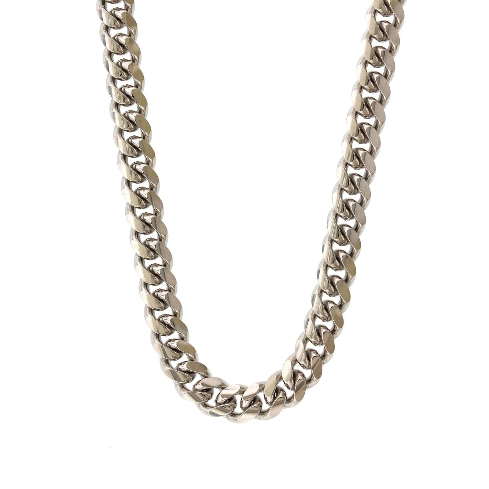 Sterling Silver Cuban Chain Necklace