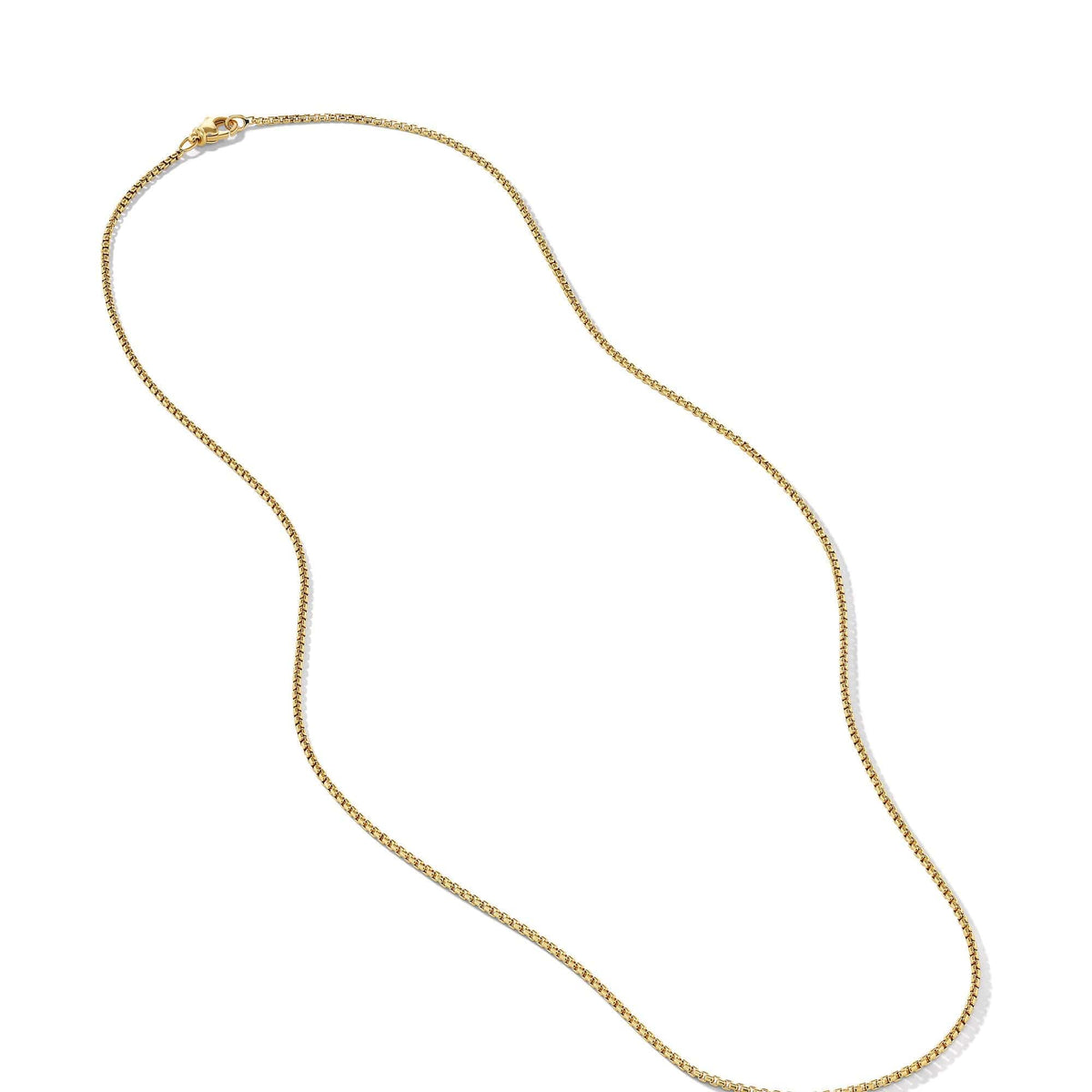 Box Chain Necklace in 18K Gold, 1.7mm, Long's Jewelers