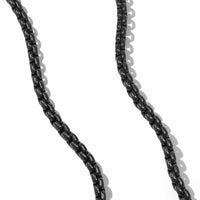 Box Chain Necklace in Stainless Steel and Sterling Silver, 7.3mm
