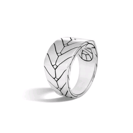 Modern Chain Sterling Silver Band