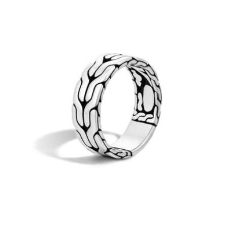 Classic Chain Silver Band Ring