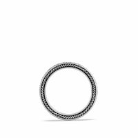 Streamline® Pavé Band in Sterling Silver with Black Diamonds