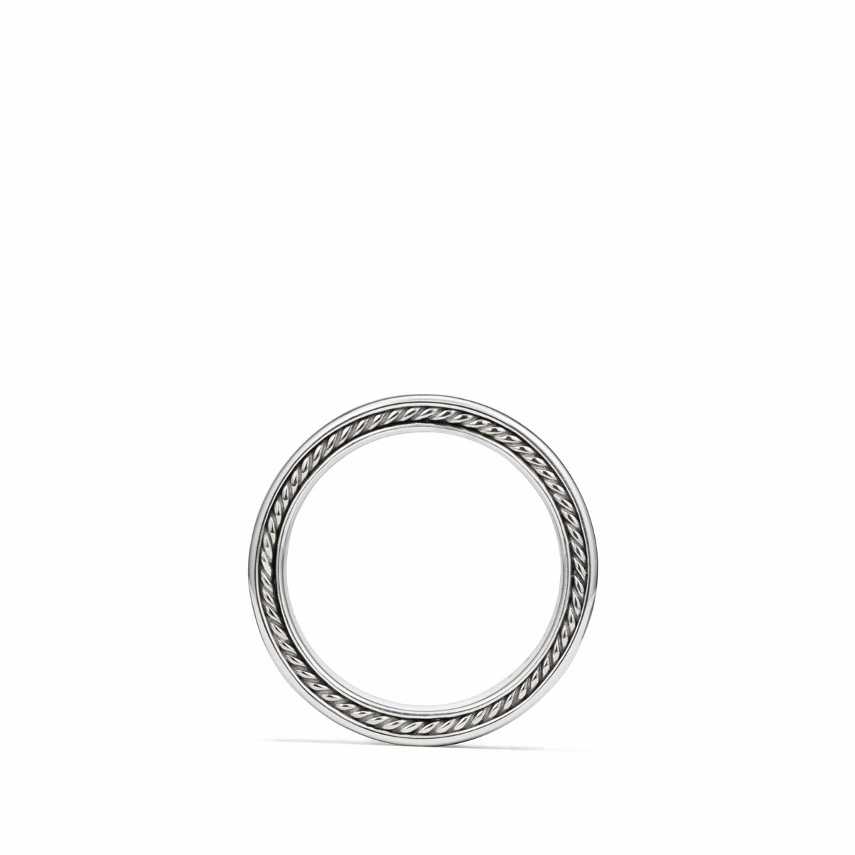 Streamline Three-Row Band Ring with Black Diamonds
