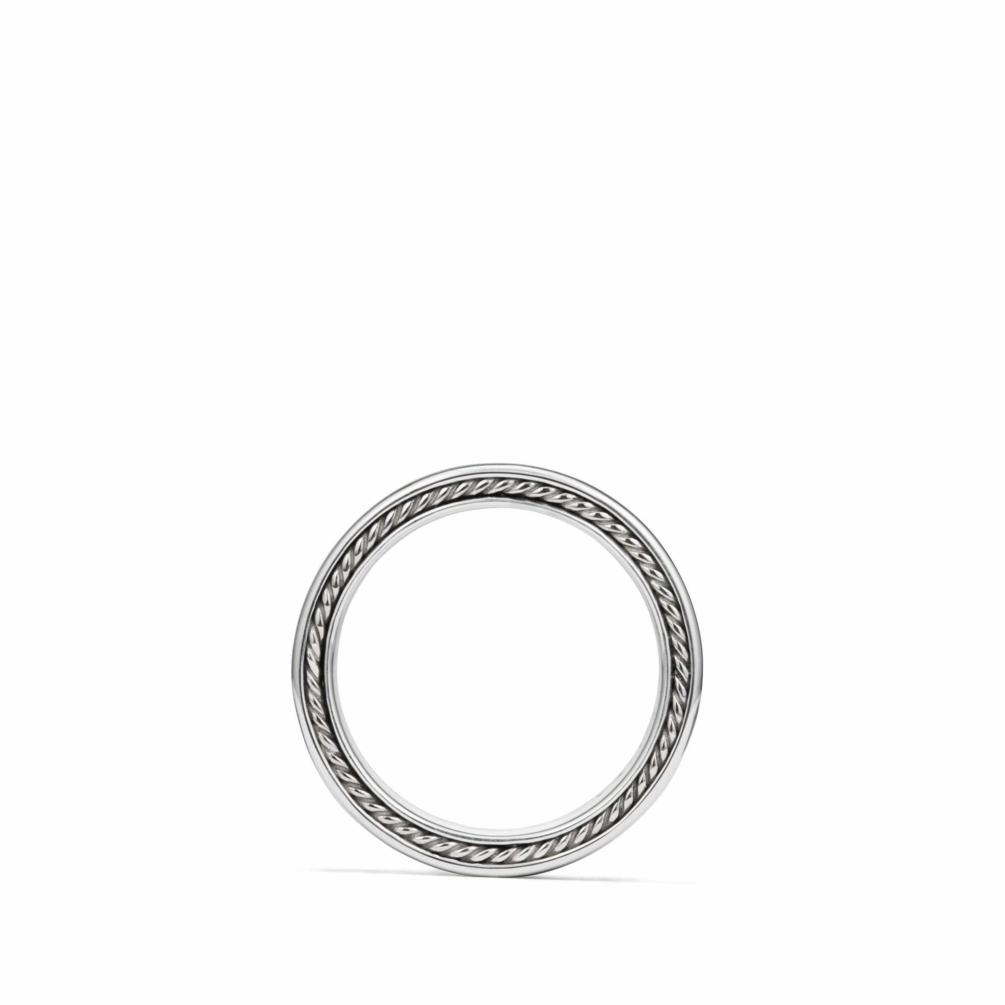 Streamline Three-Row Band Ring with Black Diamonds